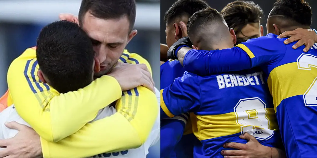 A pesar de no estar concentrado, el ex capitán de Boca estuvo en La Bombonera y tras el pitazo final el jugador tuvo un lindo gesto con sus compañeros.