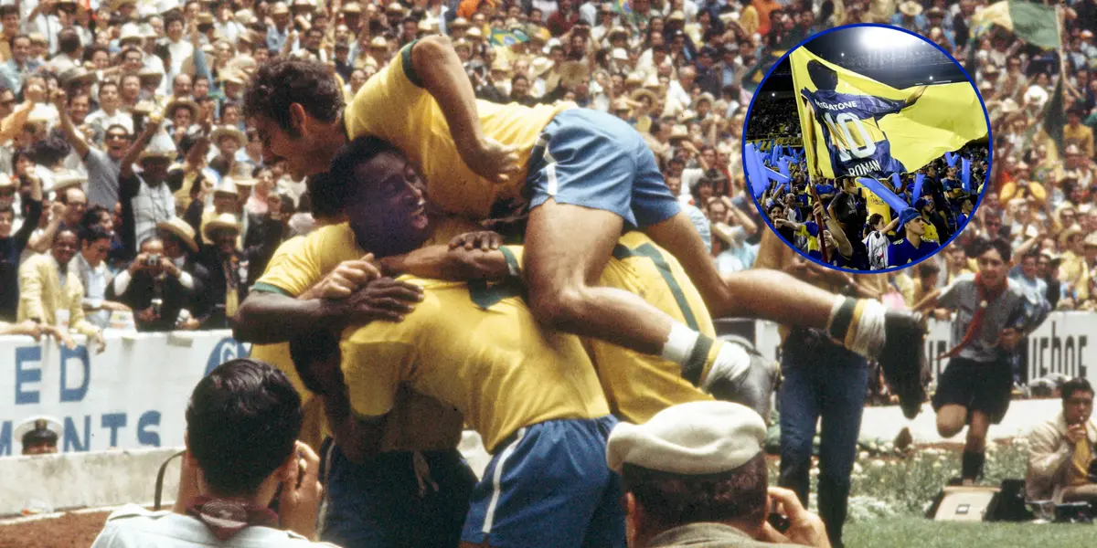 Brasil festejando un campeonato del mundo.