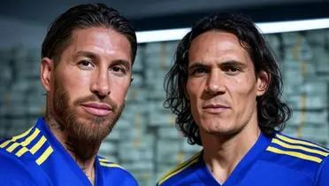 Cavani y Sergio Ramos