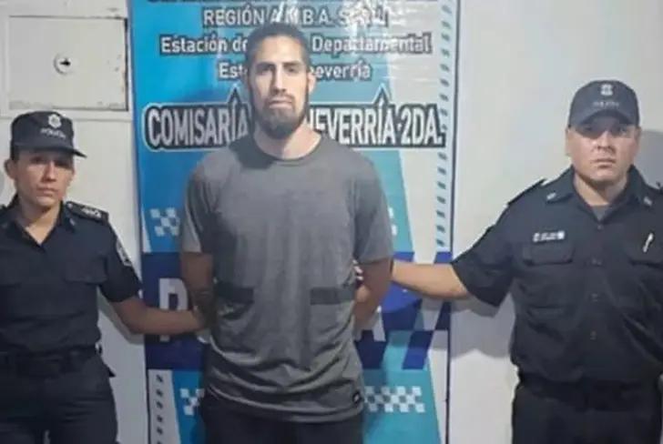 Junior Benítez detenido.