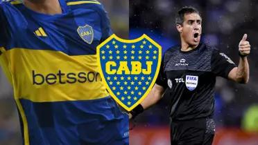 El árbitro le pidió la camiseta a un jugador de Boca.