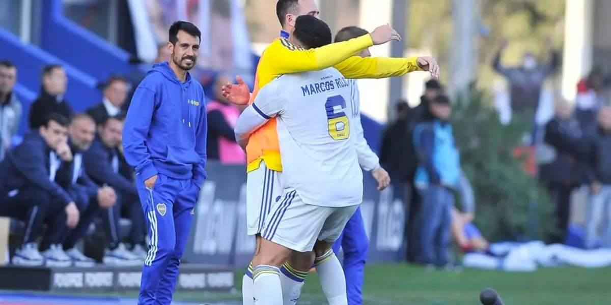 El defensor central de Boca compartió en sus redes sociales su apoyo al capitán y referente Izquierdoz al cual le había dedicado su festejo de gol.