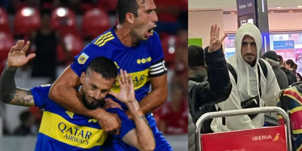 El delantero de Boca le dedicó unas palabras en redes sociales a Izquierdoz tras su partida del club hacia el Viejo Continente.