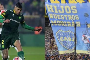 El zaguero central de Defensa y Justicia, ya reconocido por él mismo como hincha de Boca, dejó unas perlitas en su pasado que valen la pena demostrar.