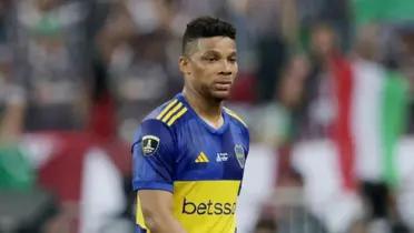 Frank Fabra con la camiseta de Boca durante la final de la Copa Libertadores 2023.