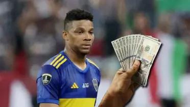 Frank Fabra con la camiseta de Boca Juniors en la final de la Copa Libertadores 2023.