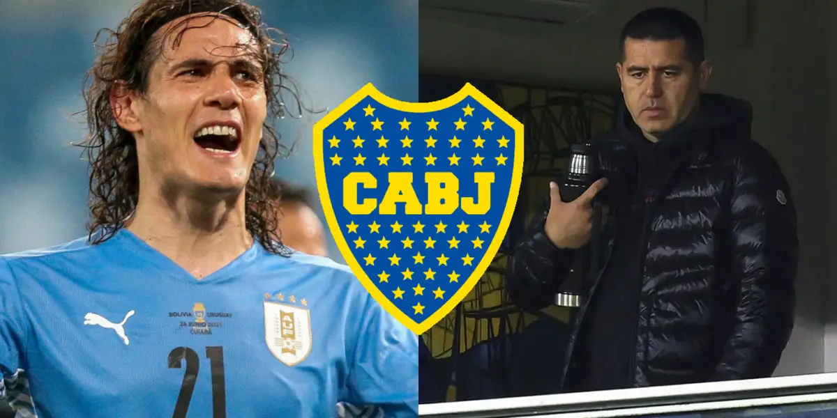 Cavani se aleja de Boca.