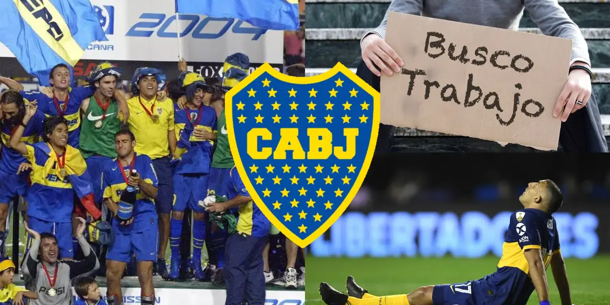 Es ídolo de Boca Juniors, viene de ser campeón y tras fracasar en su nuevo club, se quedó sin trabajo.