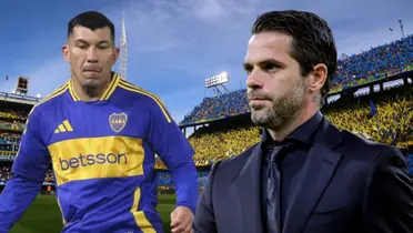 Gary Medel y Fernando Gago (Foto tomada de: Boca Juniors/Radio Centro/TNT)