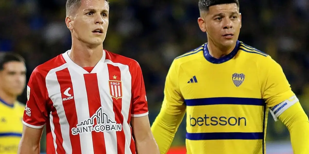 Marcos Rojo con la camiseta de Boca durante la Copa de la Liga.