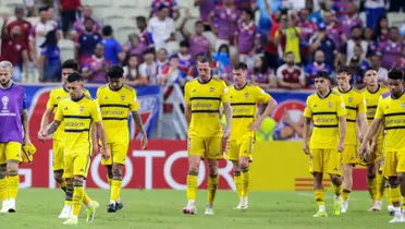 Boca tras perder el partido frente a Fortaleza.