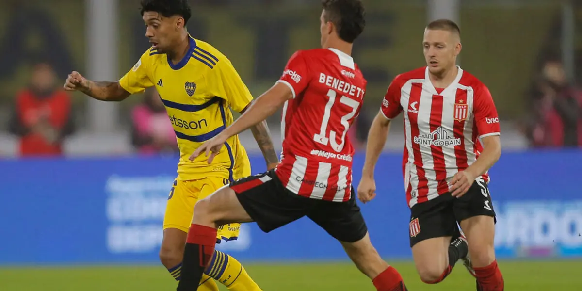 Cristian Medina durante el Boca-Estudiantes.