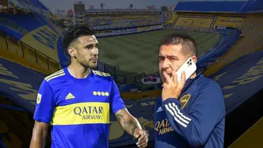 Eduardo Salvio y Juan Román Riquelme.