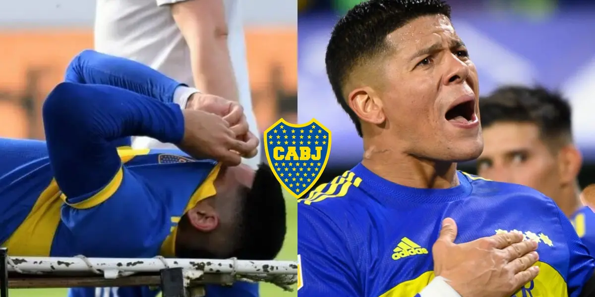 El capitán de Boca salió lesionado y una vez finalizado el encuentro, no logró contener sus lágrimas.