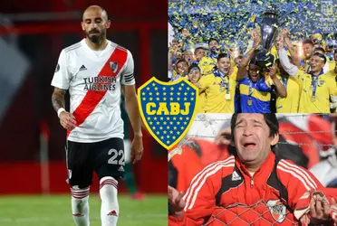 El defensor de River Plate habló acerca de la consagración del Xeneize y las gallinas quieren morirse.