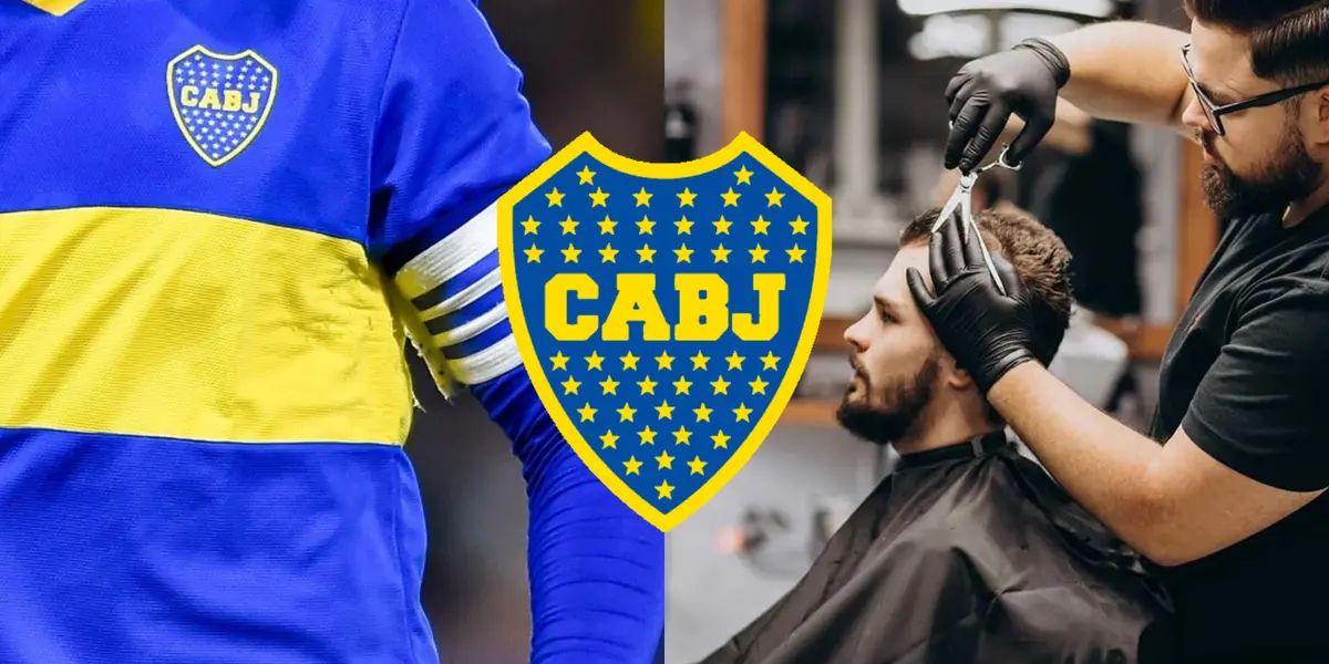 El ex Boca que hoy es peluquero.