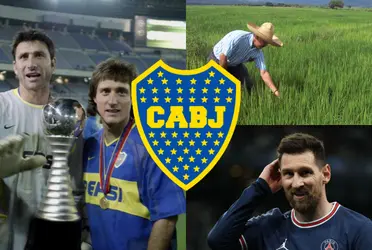 El ex Boca que se gana la vida en el campo.