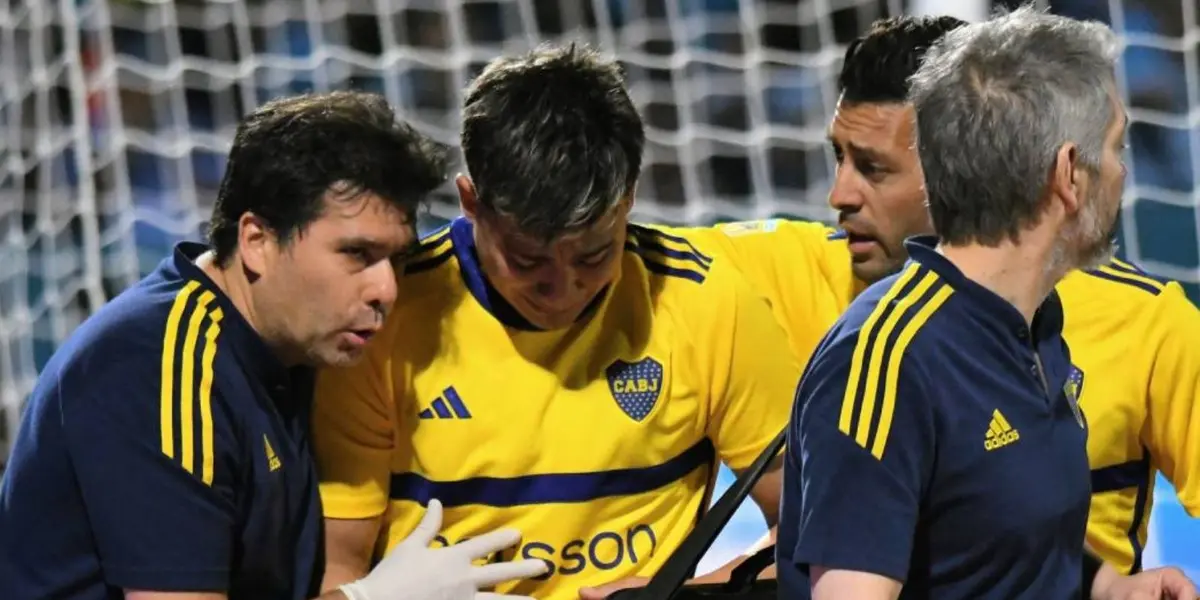 El jugador de Boca sufrió una dura lesión en el partido ante Belgrano y estará fuera por varios meses.