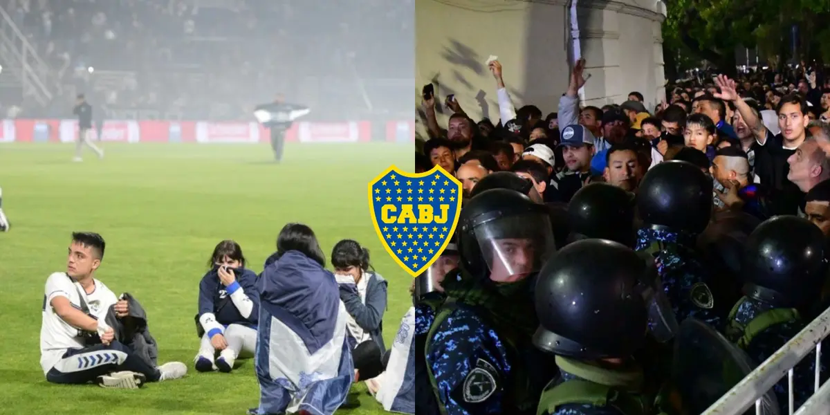 El partido terminó suspendido por el choque entre las fuerzas policiales y los hinchas, ahora ya se sabe por qué empezó todo.