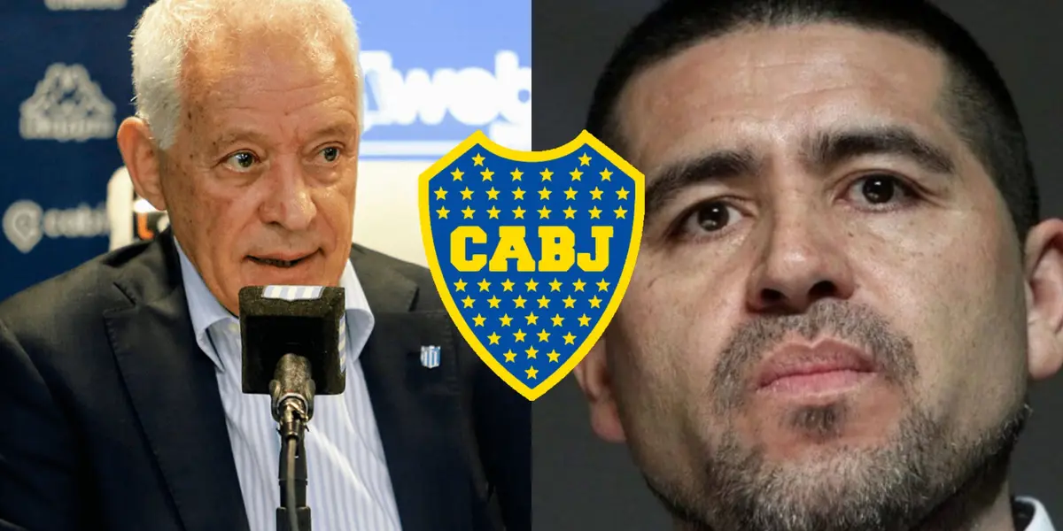 El presidente de Racing hizo todo lo posible para que Boca salga perjudicado en la Supercopa Internacional.