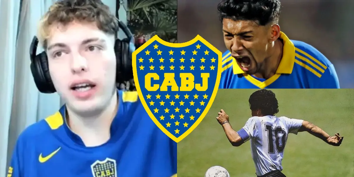 El reconocido streamer de Boca Juniors quedó realmente emocionado con el nivel demostrado por Cristian Medina ante Barracas Central.