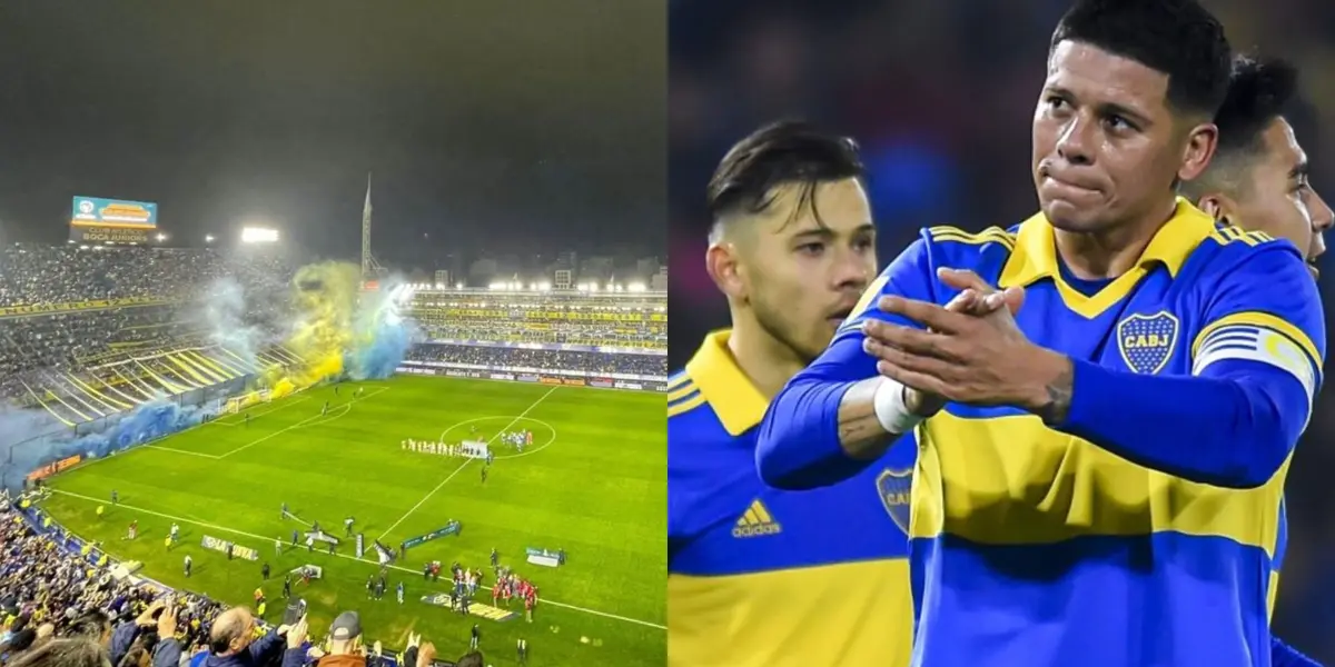 El Xeneize derrotó 3 a 1 al Pincha en La Bombonera y durante el festejo del segundo gol, un nene se metió a la cancha y fue a festejar con los jugadores.