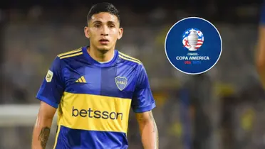 Ezequiel Fernández con la camiseta de Boca.