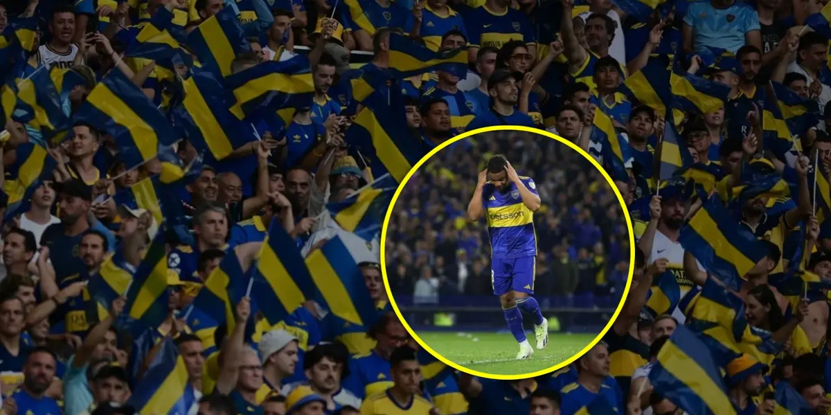 Frank Fabra y la hinchada de Boca.