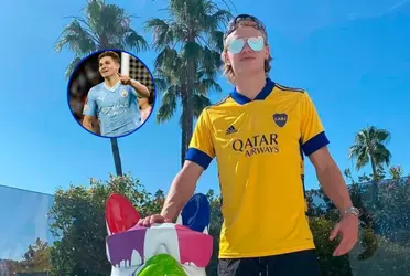 Julián Álvarez sueña con que Erling Haaland deje de ser hincha de Boca y hacerlo fanático de River.