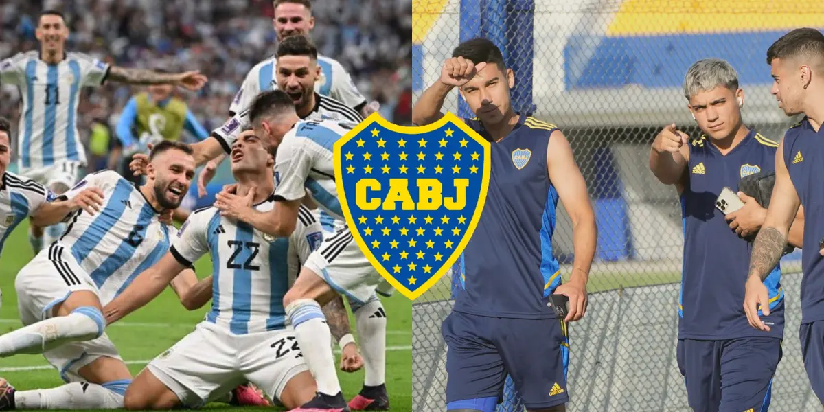 Los futbolistas del Xeneize enviaron un apasionante mensaje hacia la Selección Argentina.