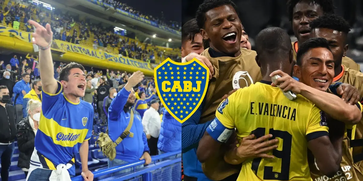 Los hinchas xeneizes estallaron por un delantero ecuatoriano, figura en el primer partido de la Copa del Mundo.