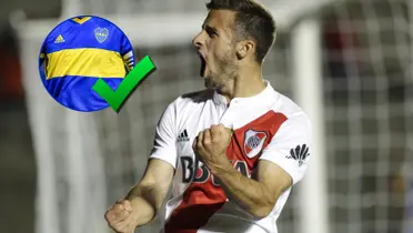 Marcelo Saracchi con la camiseta de River.