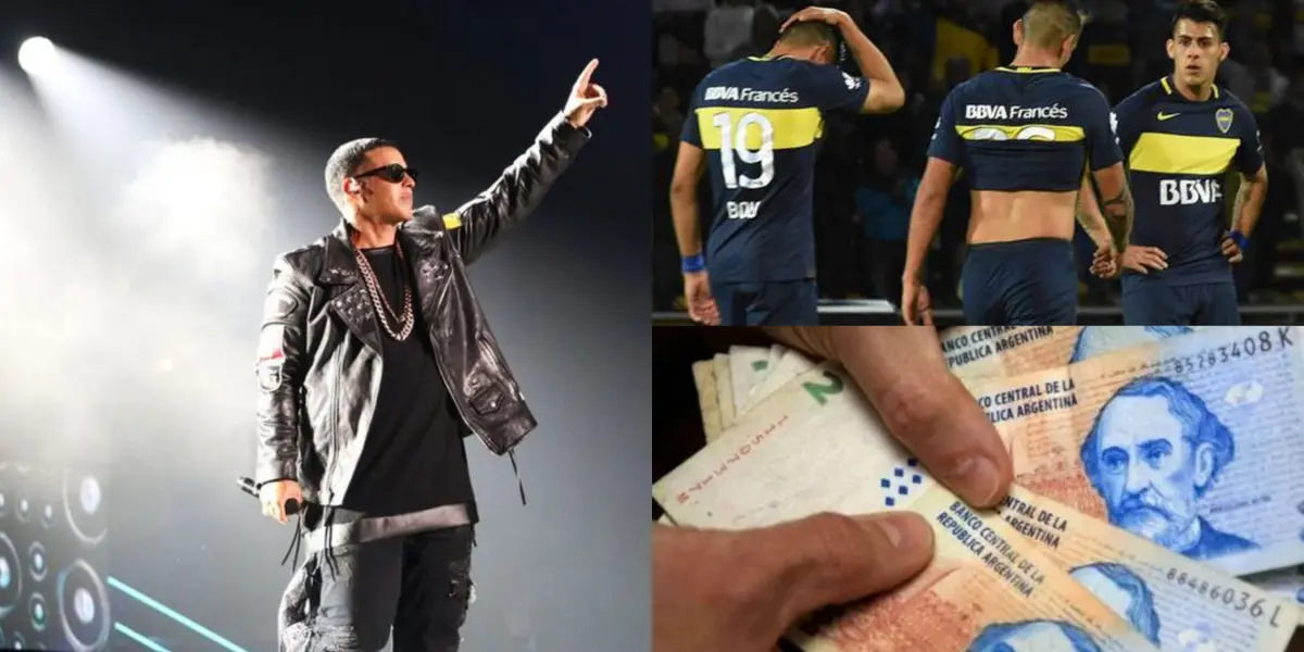 Un jugador con pasado en el Xeneize, que ahora se encuentra jugando en Estados Unidos, tuvo el gusto de subir al escenario con el cantante de reggaeton.