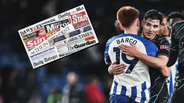 Valentín Barco durante el Manchester City-Brighton.